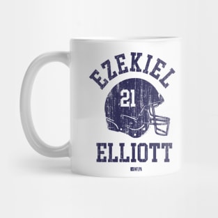 Ezekiel Elliott Dallas Helmet Font Mug